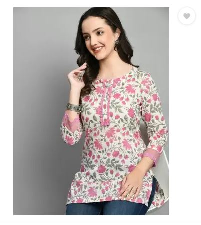 Printed Viscose Rayon Straight Kurta