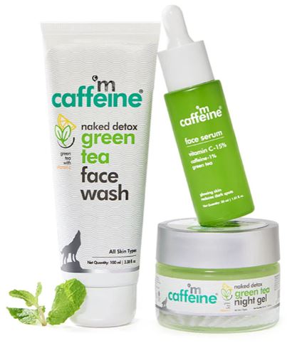 Green Tea Face Glow Night Routine