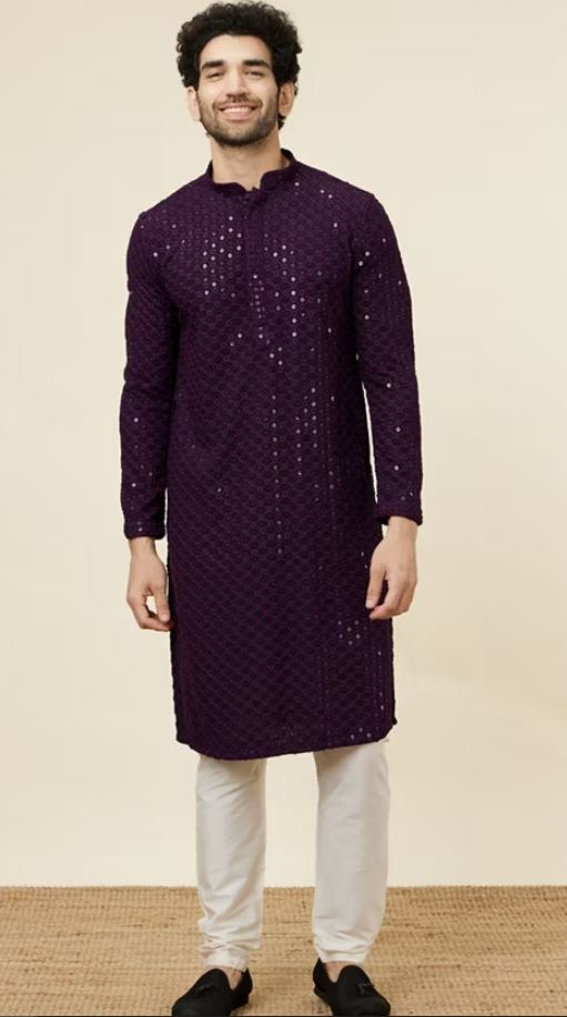 Jamun Purple Kurta Set