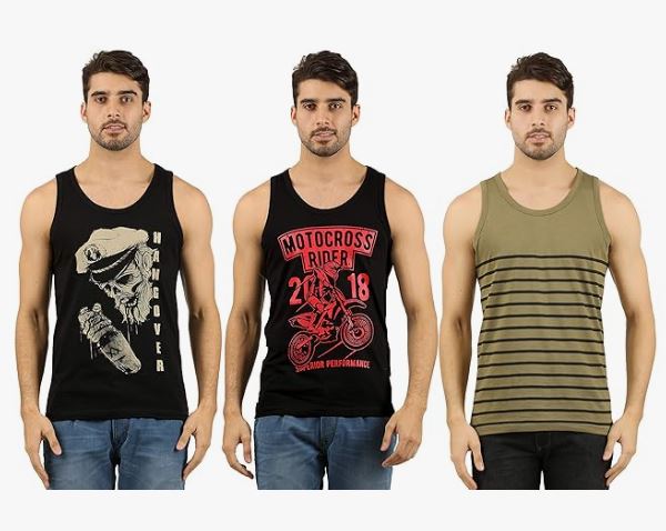 Men's Cotton Printed Vest