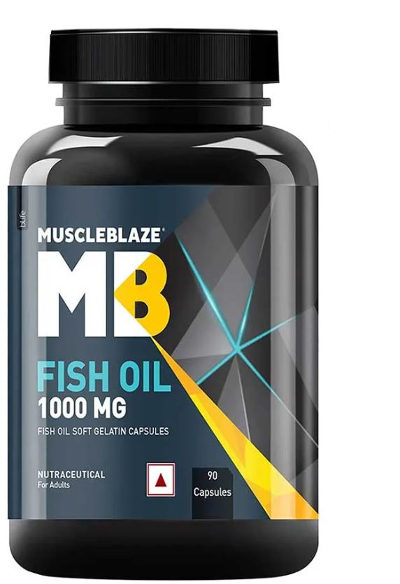 MuscleBlaze Omega 3 Fish Oil capsules