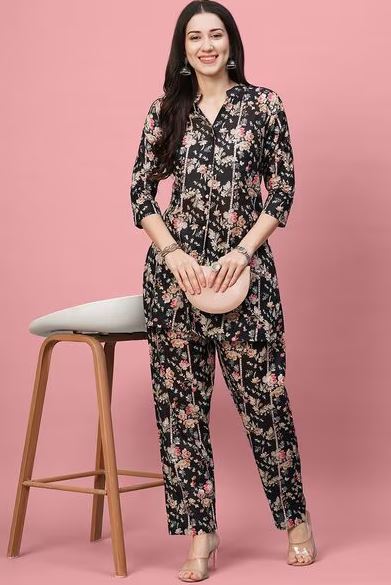 Women Floral Print 2-Piece Co-Ord Set