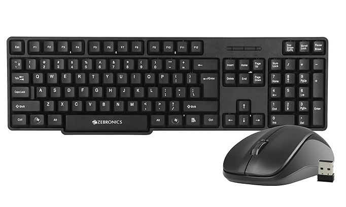 Zeb-Companion 107 USB Wireless Keyboard and Mouse