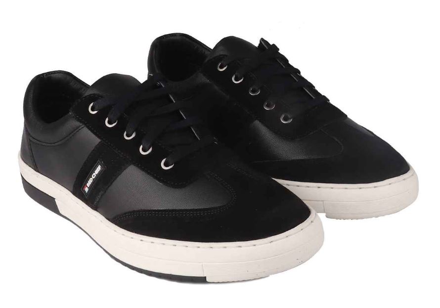 Genuine Leather Lace Up Casual Sneaker Shoes