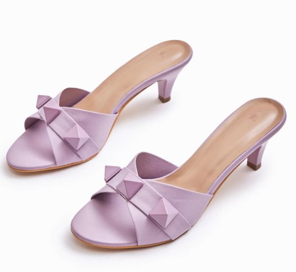 Lilac Studded Stilettos