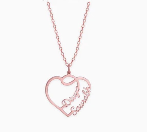 The Lovestruck Couple Rose Gold Pendant