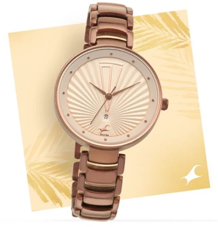 Ruffles Quartz Analog Steel Strap Watch