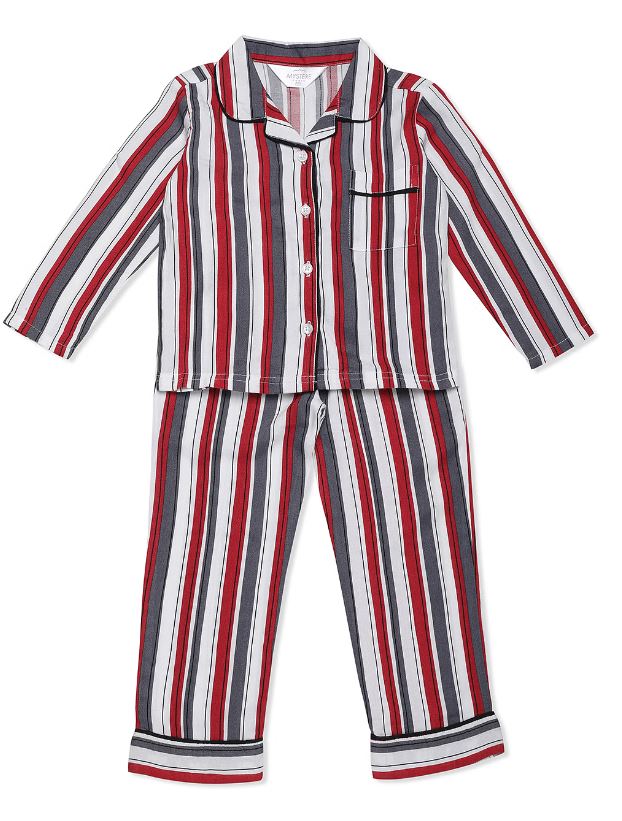 Girls Classic Striped Pyjama Set