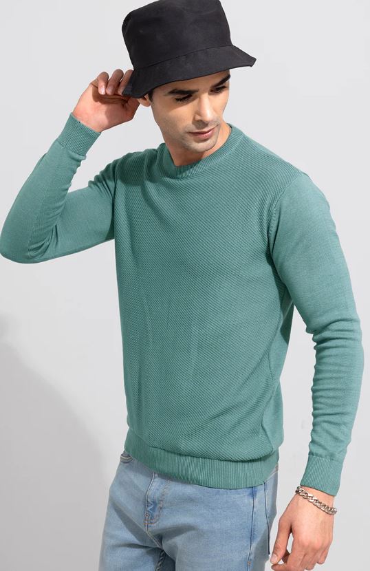 Snug Green Sweater