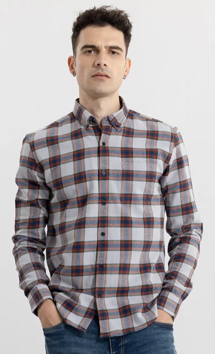 Bombay Checks Grey Shirt