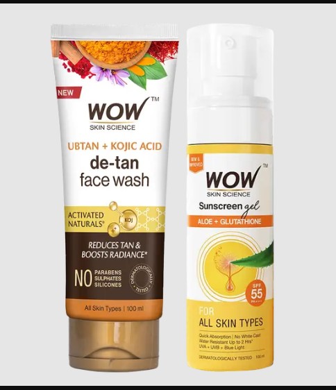 Ubtan Face Wash and Sunscreen Combo