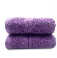 Purple Solid Cotton 500 GSM Hand Towel
