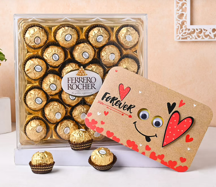 Forever Smiley Card N Ferrero Rochers