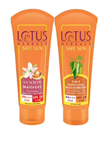Lotus Herbals Safe Sun Sunscreen Combo