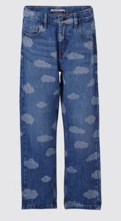 Blue High Rise Mom Jeans