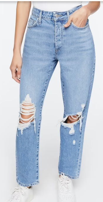 Women Ankle-Length Straight Jeans