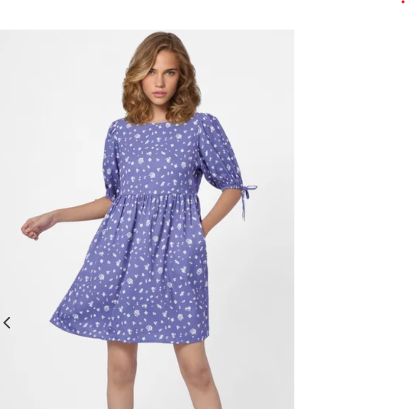 Blue Floral Mini Dress
