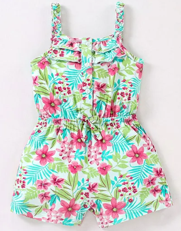 Cotton Knit Sleeveless Jumpsuit