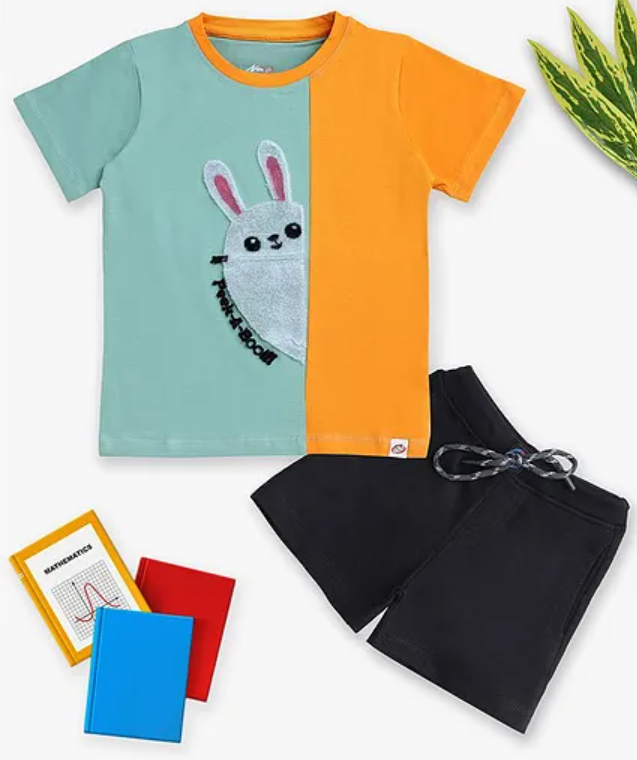 Solid Loop Knit Shorts