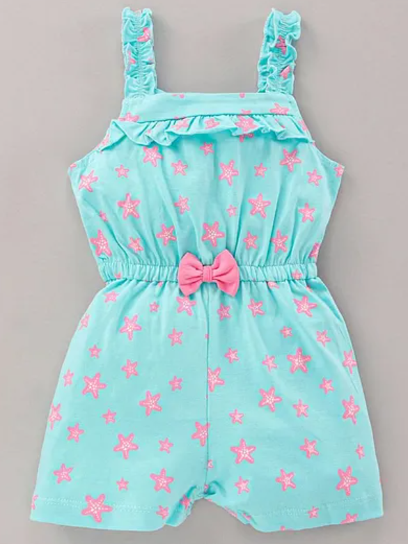 Sleeveless Star Printed Jumpsuit