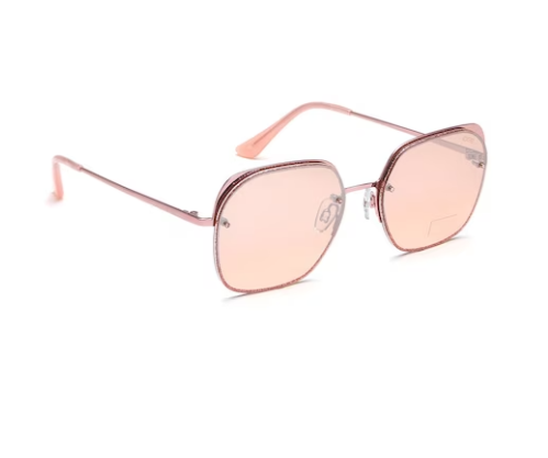 Women Orange UV Protected Square Sunglasses