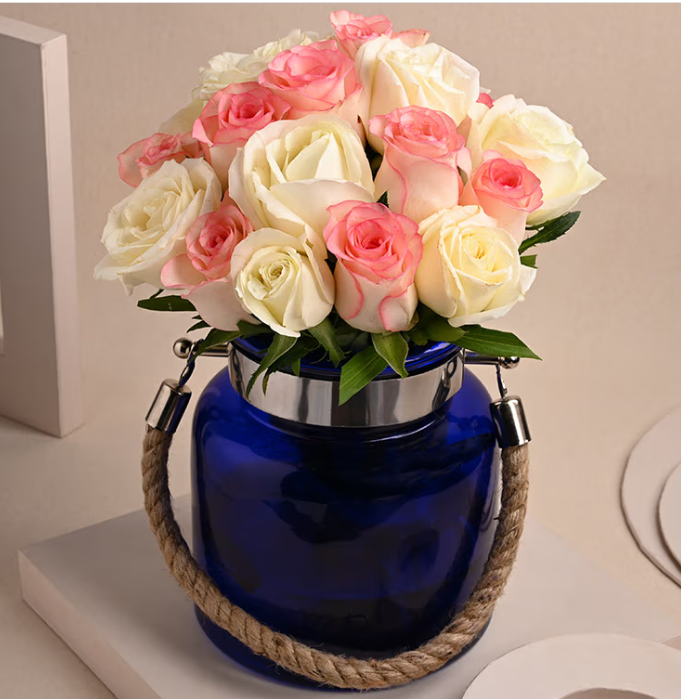 Pink and White Roses Symphony