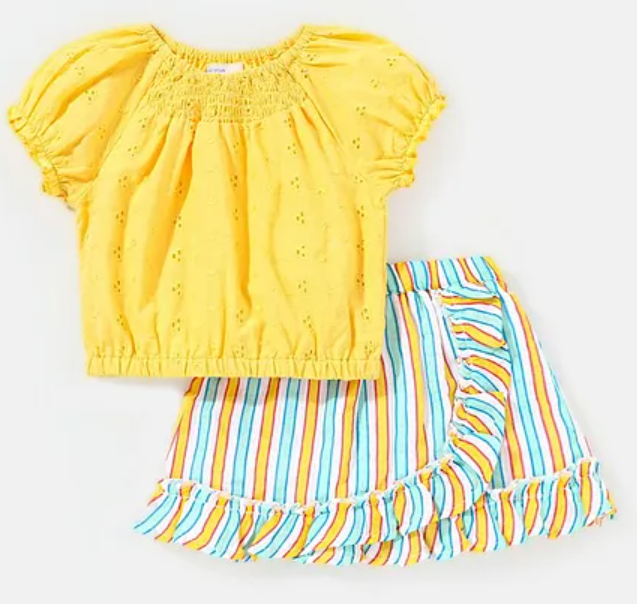 Top & Elasticated Skirt Set