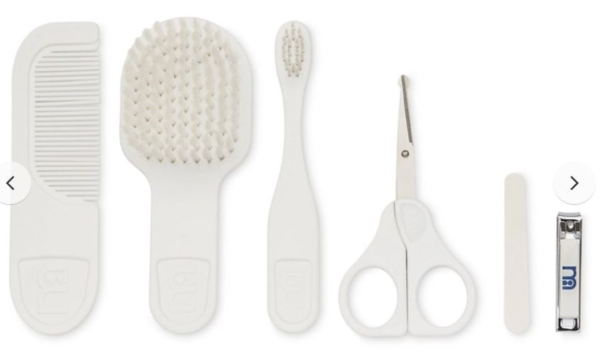 Mothercare baby grooming set white