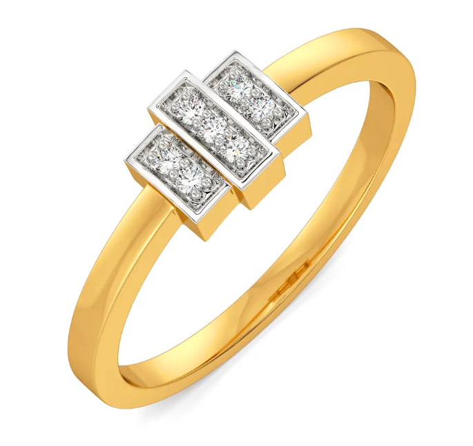 Casual Checks Diamond Rings