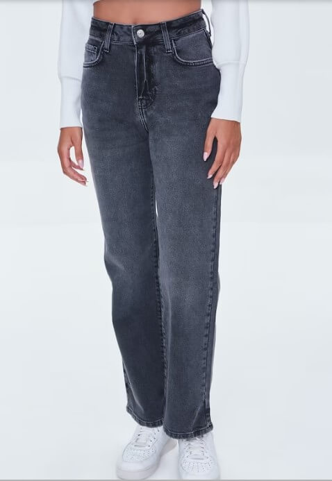Women Straight-Leg Boyfriend Jeans
