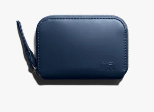 Vegan Leather Zipper Slim Card & Coin Wallet
