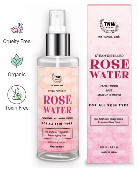 Steam Distilled Pure Rose Water