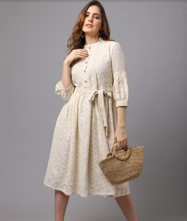 Floral Print Fit & Flare Dress