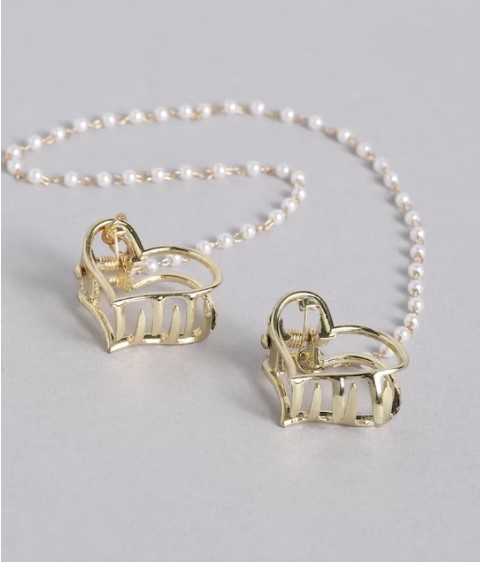 Forever 21 Women Gold Hair Clips