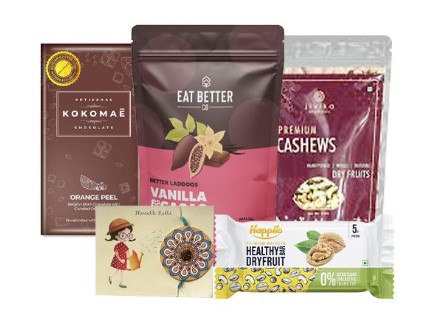 Assorted Snacks Rakhi Gift Box