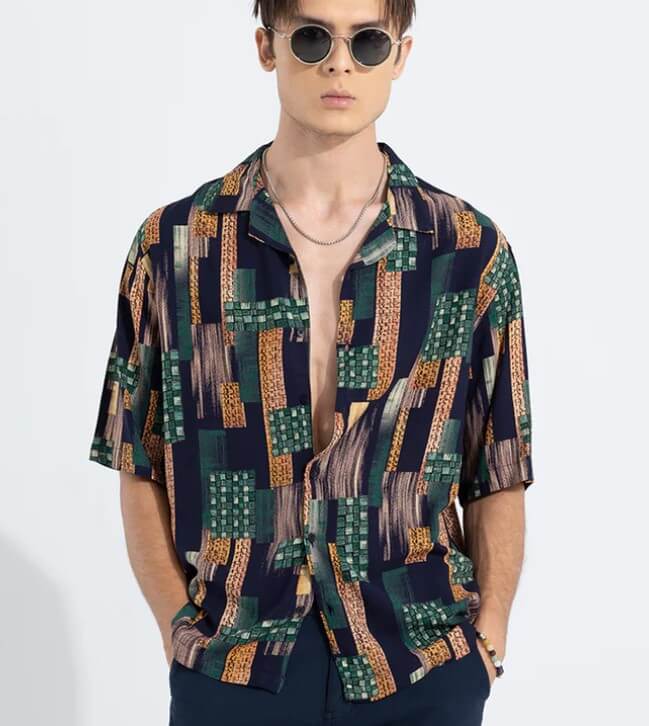 Vivid Vision Green Oversized Shirt