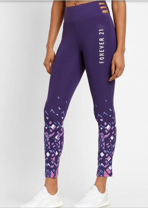 Forever 21 Women Purple Leggings