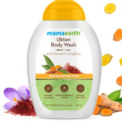 Ubtan Body Wash With Turmeric and Saffron for Glowing Skin