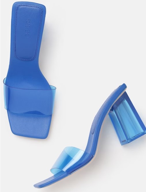 Forever 21 Women Blue Heels