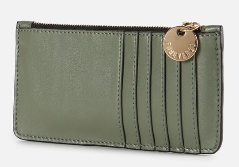 Forever 21 Women Olive Card Holder