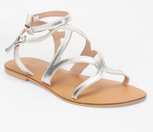 Forever 21 Women Silver Flats