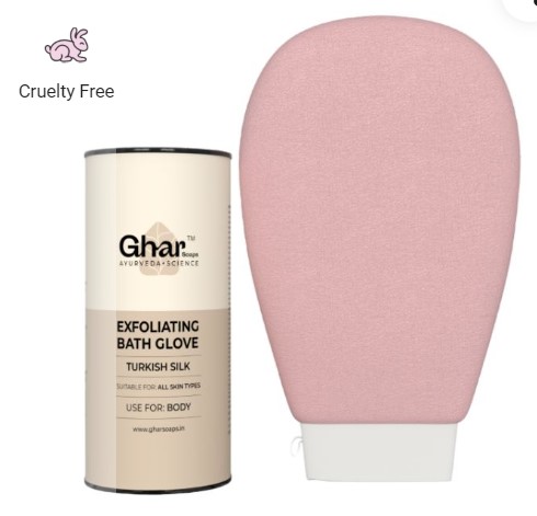 Exfoliating Glove For Body Scrub - Pink