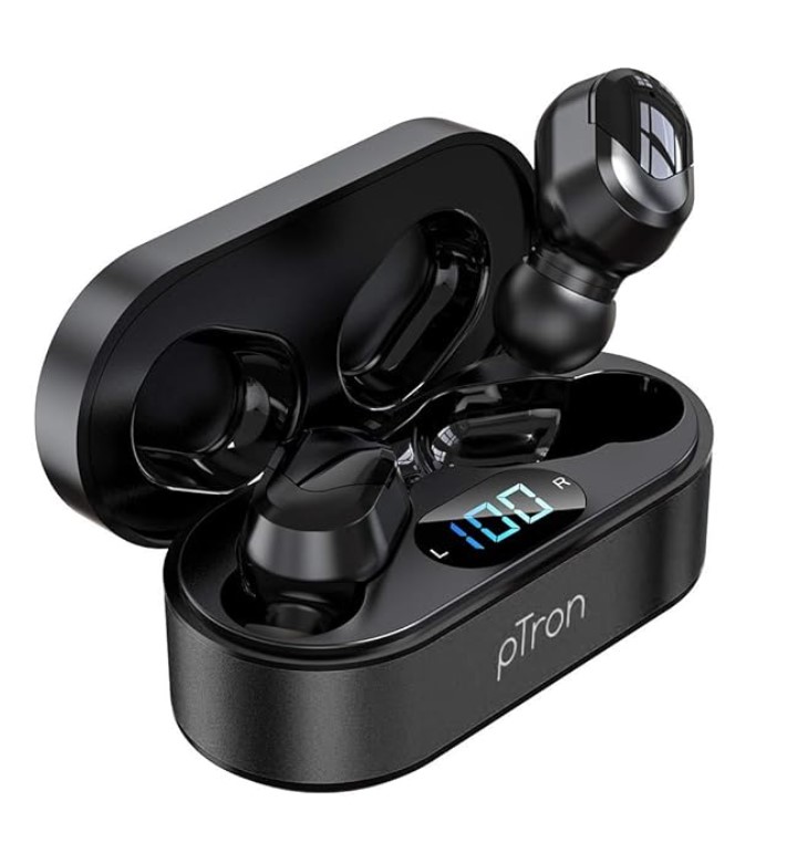 pTron Bassbuds Plus in Ear True Wireless Stereo Earbuds