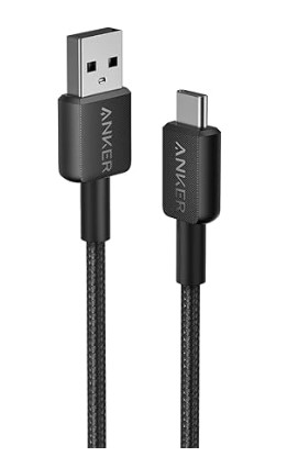 ANKER USB to Type C 3ft Braided Black PD Cable