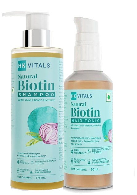 HK Vitals Biotin Hair Tonic & Biotin Shampoo Combo