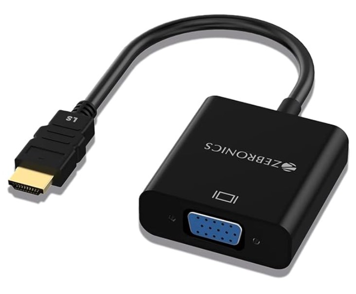 ZEBRONICS HAV01 HDMI to VGA Adapter