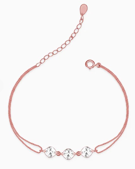Rose Gold Sparkling Zircon Bracelet