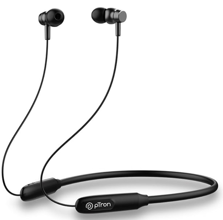 pTron Tangent Flex Bluetooth 5.3 Wireless In-Ear Headphone