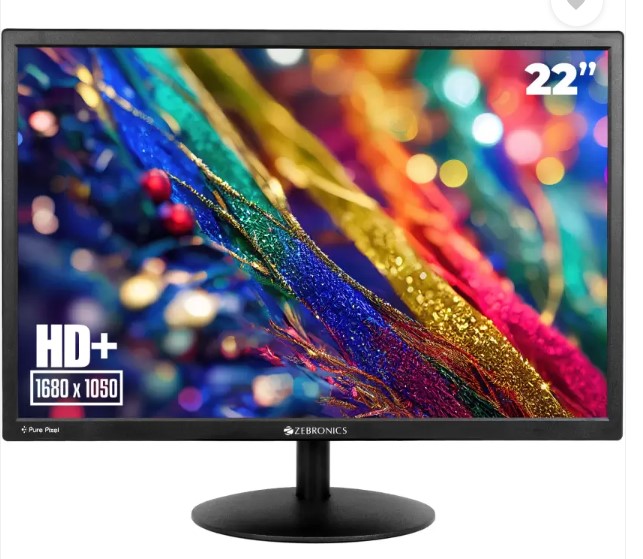 ZEBRONICS Pure Pixel 22 inch HD+ LED