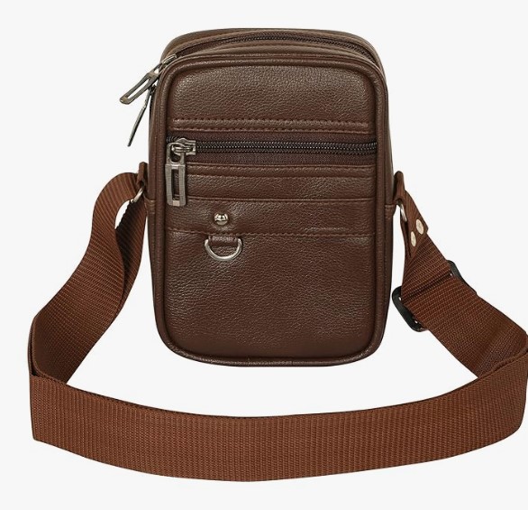 Pramadda Pure Luxury Gloss Leather Small Sling Bag